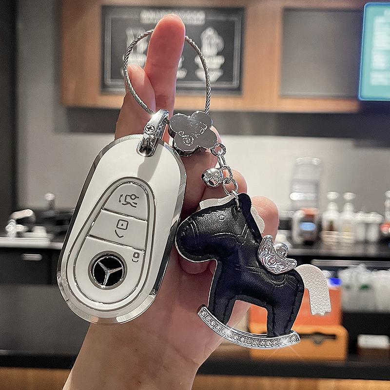 SFX1 For Mercedes-Benz A B C E S G-Class CLA CLS EQA EQB EQC GLA GLB GLC GLE GLS Car Zinc Alloy Key Case Key Bag Car Metal Key Shell
