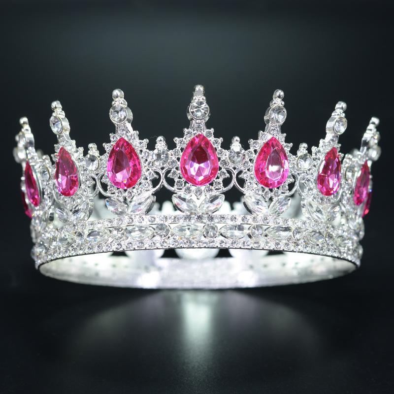 Bruidskroon Tiara Verjaardagskleding Kinderkroon Koningin Kroon Bloemen Verpakkingsmateriaal Decoratie gray