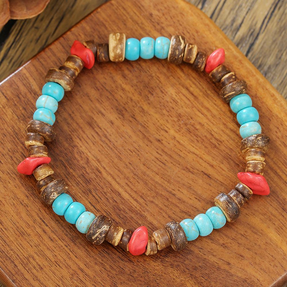 Turquoise Lapis Lazuli Beaded Bracelet - Trendy Unisex Fashion Jewelry