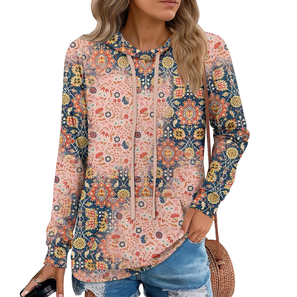 Womens Pullover Hoodies Teen Girls Fashion Hooded Sweatshirt Womans Fall Tunic Top