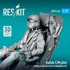 Reskit Rafale Pilot with Ejection Seat Hobby Plastic Model Kit Parts 1/72 C/M (for Boss) RSKF72-0060 (Airplane)