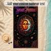 Cosmic Theme Soft Beach Towel Personalized Custom Name Text Towel Portable for Beach Pool Travel