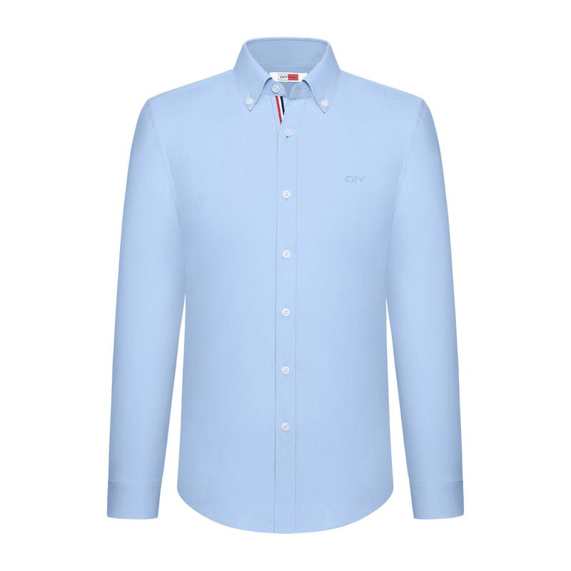 Goldlion GY Men's Silk Blend Easy-Care Long Sleeve Shirt