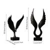 Bird Wing Statue Resin Figurine Sculpture Garden Office Home Desktop Decoration Sale Goods