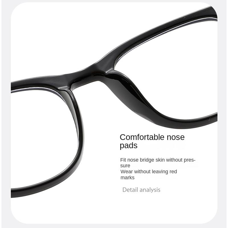 2Pcs Unisex Square Plastic Frame Trendy Anti-Blue Light Clear Glasses For Back To School Clothing Accessories.