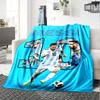 1pc Football Star (2) Blanket, Gift, for Men and Women, Soft Blanket, Good for Sofa Bed Couch Travel, Lightweight Flannel Blanket