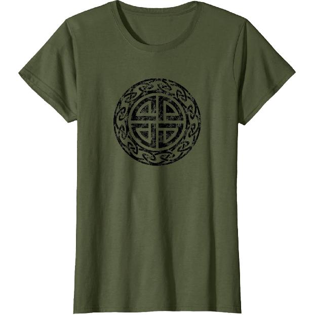Vintage Protection Shield Knot Celtic Norse Viking T-Shirt T-Shirt