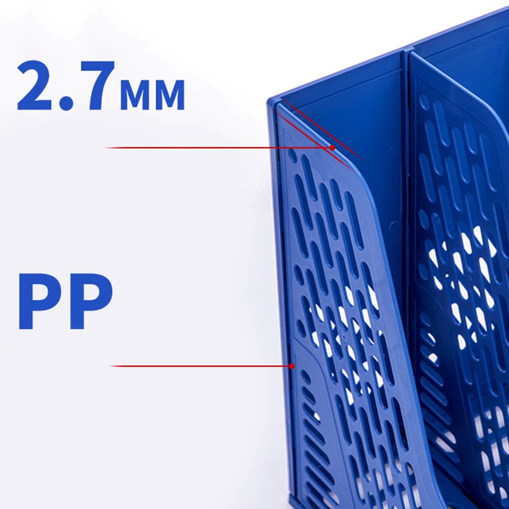 Vertical Magazine File Holders Book Holders 4 Compartments Vertical Magazine File Holders for Office Organization