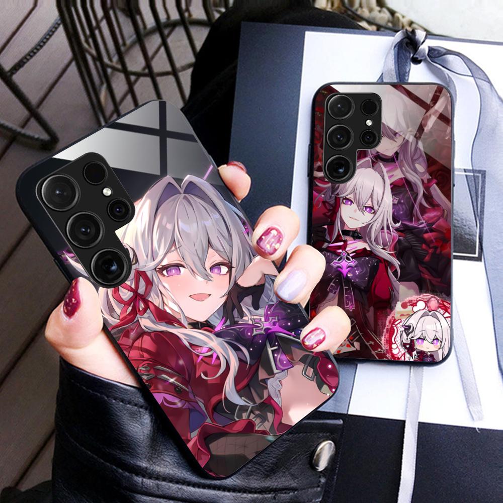 HSR Thelema Glass Mobile Phone Case for Samsung Galaxy S26 S25 S24 S23 S22 S21 S20 Note20 Plus FE Ultra Colorful Cover