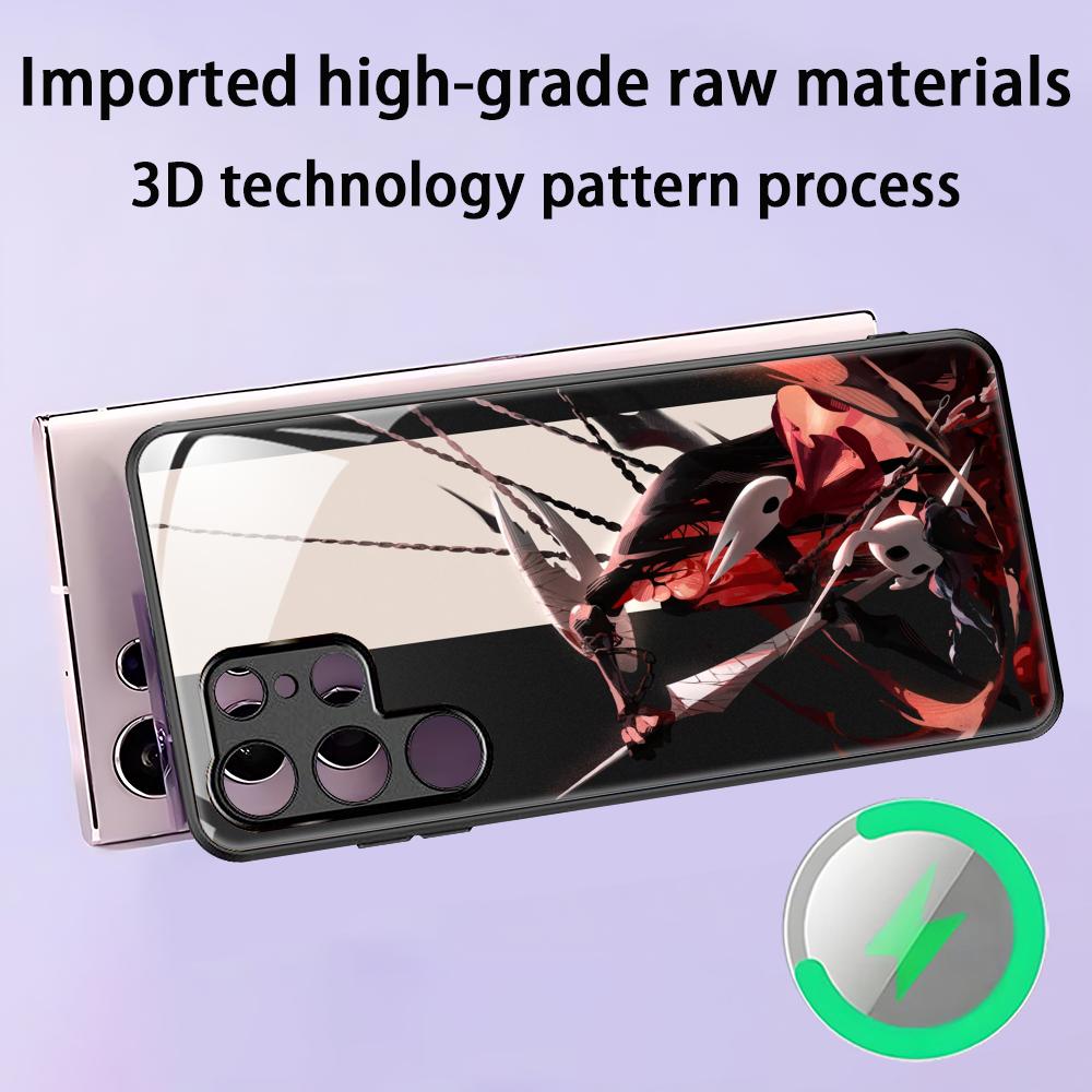 HOT GAME Hollow Knight Silksong Phone Case For Samsung S25 S24 S23 S22 S21 S20 Plus Ultra Note20 Glass Magnetic Case