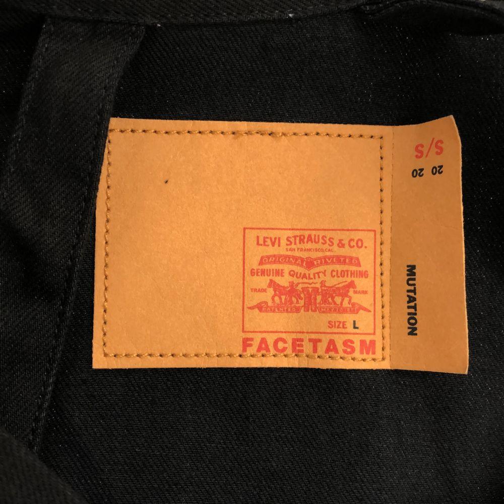 LEVI STRAUSS & CO. Denim Jacket L black Denim jacket with suspenders Men's Used