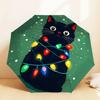 Christmas Cat Lights Umbrella: - Automatic Opening & Closing, A Festive Gift for Outdoor Adventures 130
