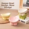 Anti-spill Elevated Cat Bowl Anti-knock High Foot Bowl Cute Water Bowl  for Pets Cats Dogs