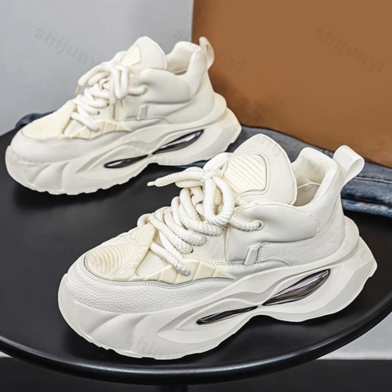 Men's Shoes Lace-up Sneakers 2025 Fashion Men Platform Casual Shoes Outdoor Comfortable Soft Soled Running Shoes Tênis Masculino