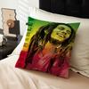 Keep Calm And Smoke Weed Bob Marley Cushion Cover Car Throw Pillow Case For Sofa Car Christmas Gift 40x40cm 45x45cm