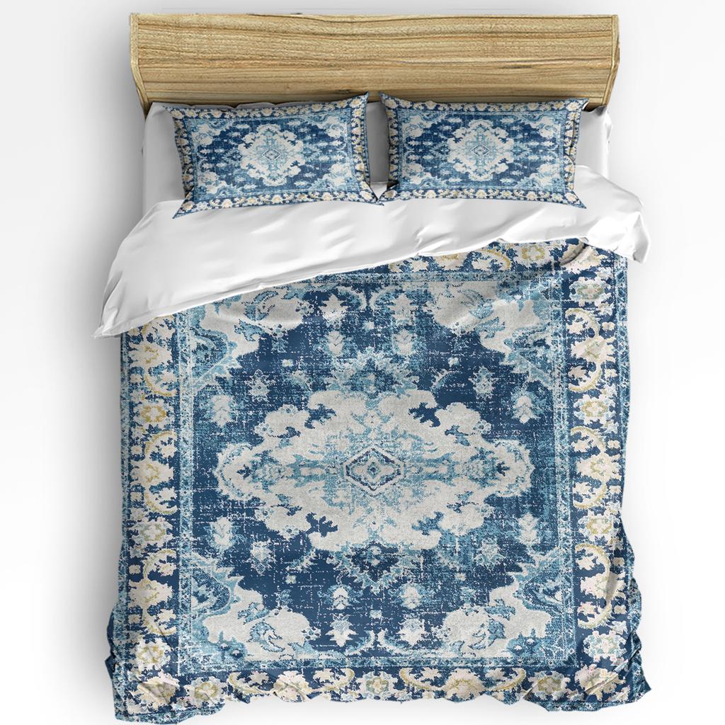 Vintage Flower Indian Bohemia Duvet Cover With Pillow Case Custom Comforter 3pcs Bedding Set Quilt Cover Double Bed Home Textile