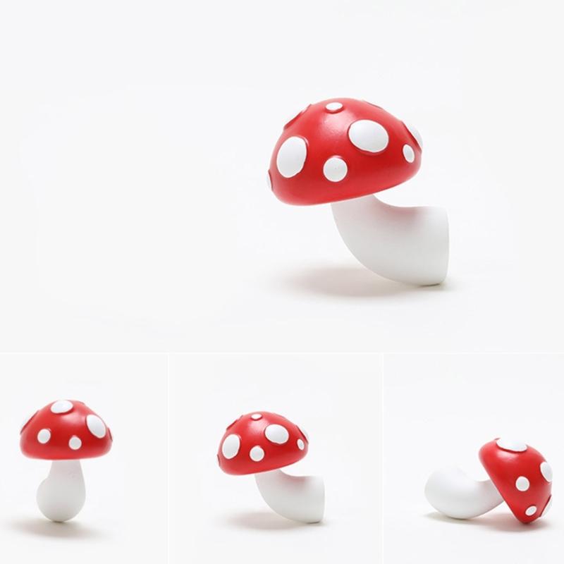 Harz Magnetischer Aufkleber Cartoon 3D Roter Pilz Kühlschrankaufkleber Kreativ