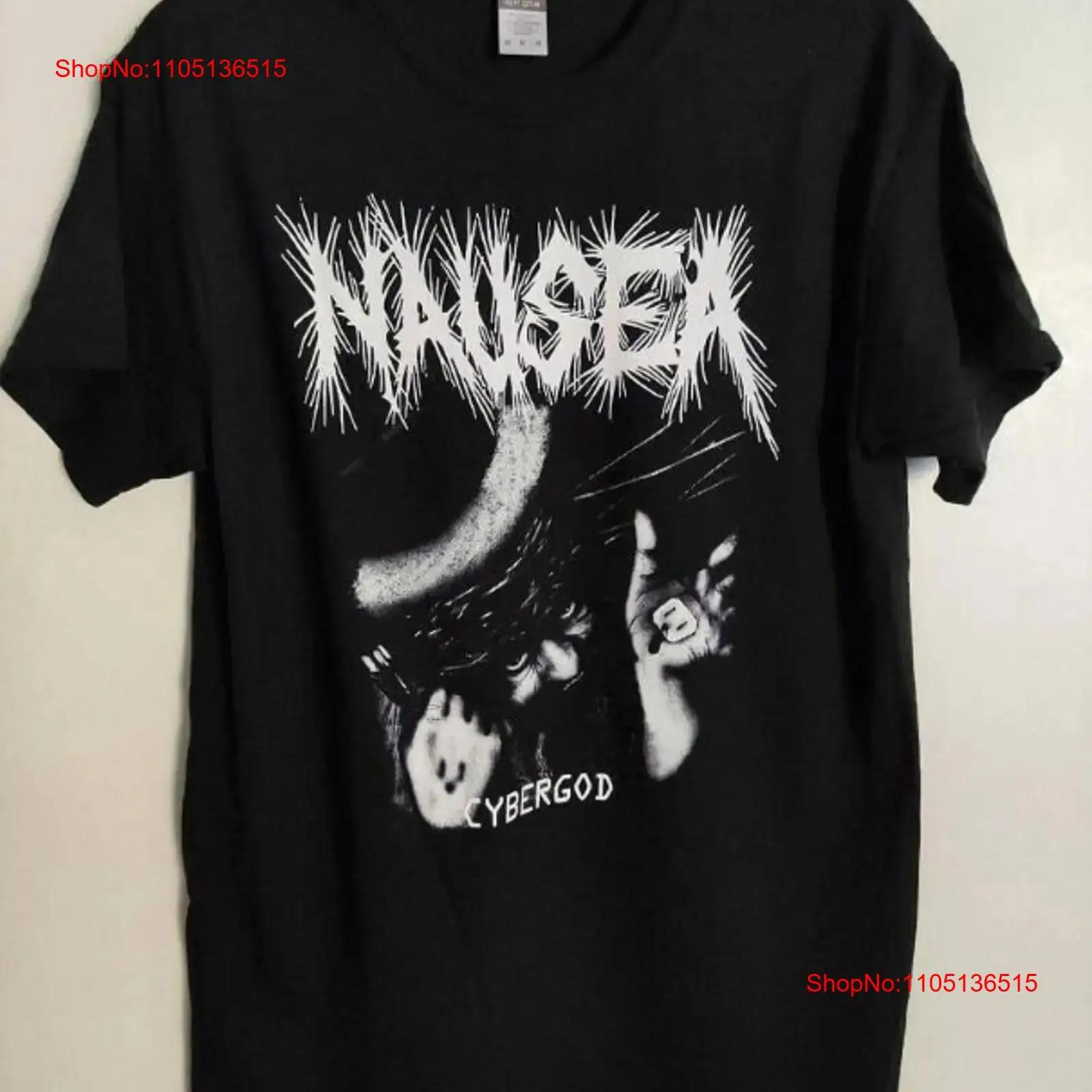 

NAUSEA T shirt hardcore punk d beat Vintage TE504 vintage Washed Casual Top For Everyday Wear Stylish Stretched Versatile S разноцветный