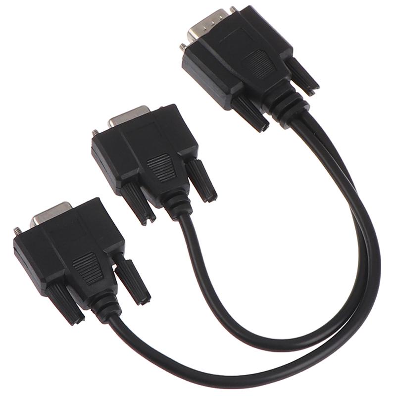 Hot Sale 15Pin VGA male to 2 vga svga female adapter splitter video monitor cable