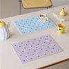 Cute Star Print Waterproof Placemat Heat Resistant Anti Slip Perfect For Kitchen Dining Table Coffee Table Decor