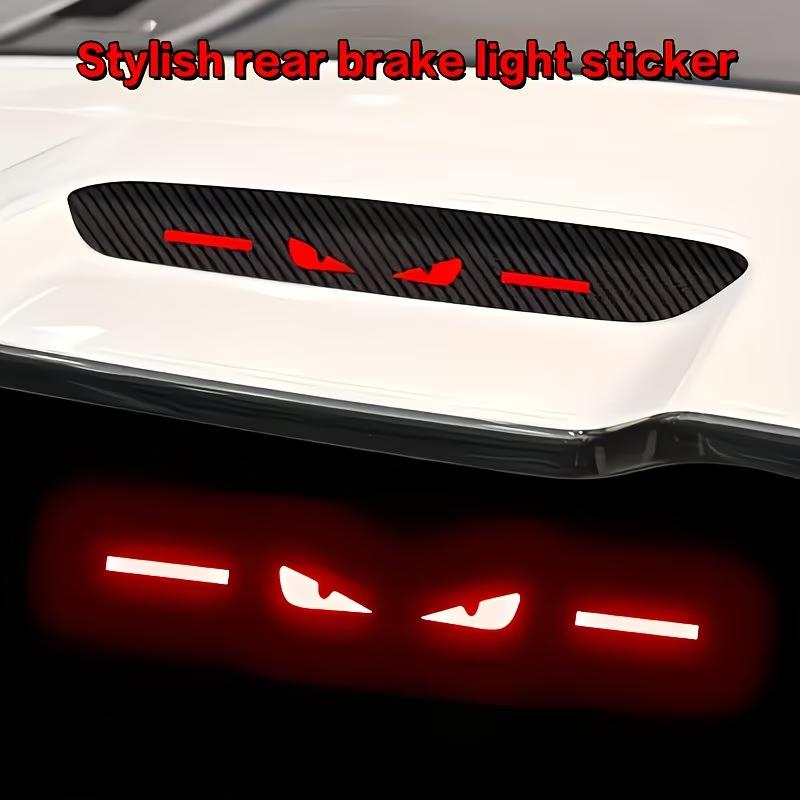 Anime Teufelsauge Rücklicht Aufkleber Kohlefaser Auto Bremslicht Aufkleber Vinyl
