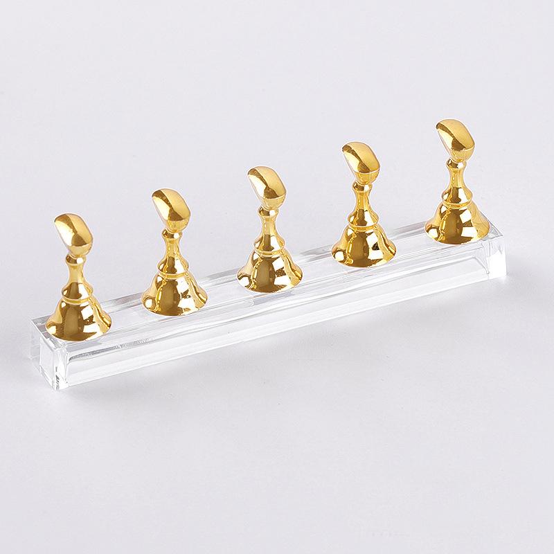 5/30pcs/Set Magnetic Nail Holder False Nail Tip Practice Stand Crystal Base Holder Nail Art Display For Art Salon DIY & Practice