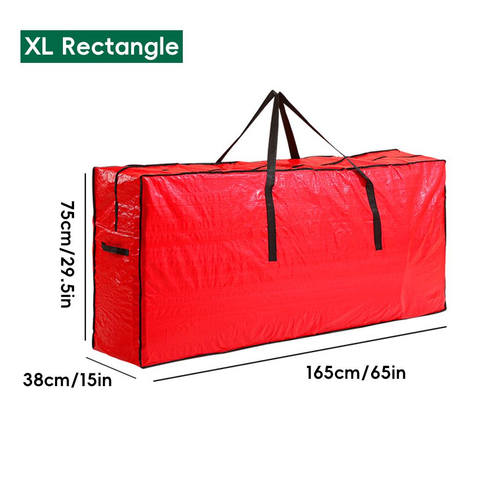 Aufbewahrungstasche mit großem Fassungsvermögen für Weihnachtsbaum/Dekoration/Kranz, runder Reißverschluss, staubdicht, wasserabweisend, Organizer