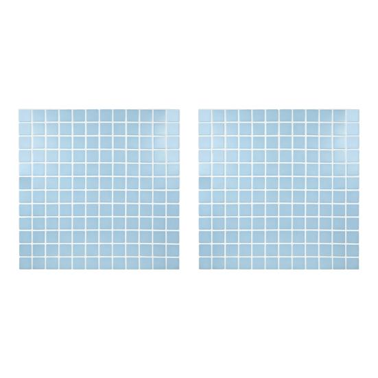 2Pcs Retro Wall Tile Stickers 3D Self Adhesive Tile Stickers Waterproof Wall Decal Peel синий