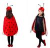 Children's Seven-Spot Ladybug Halloween Cosplay Costume S-0015