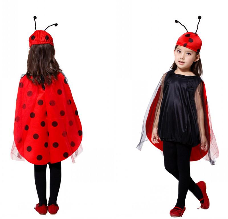 Children s Seven-Spot Ladybug Halloween Cosplay Costume S-0015 Small