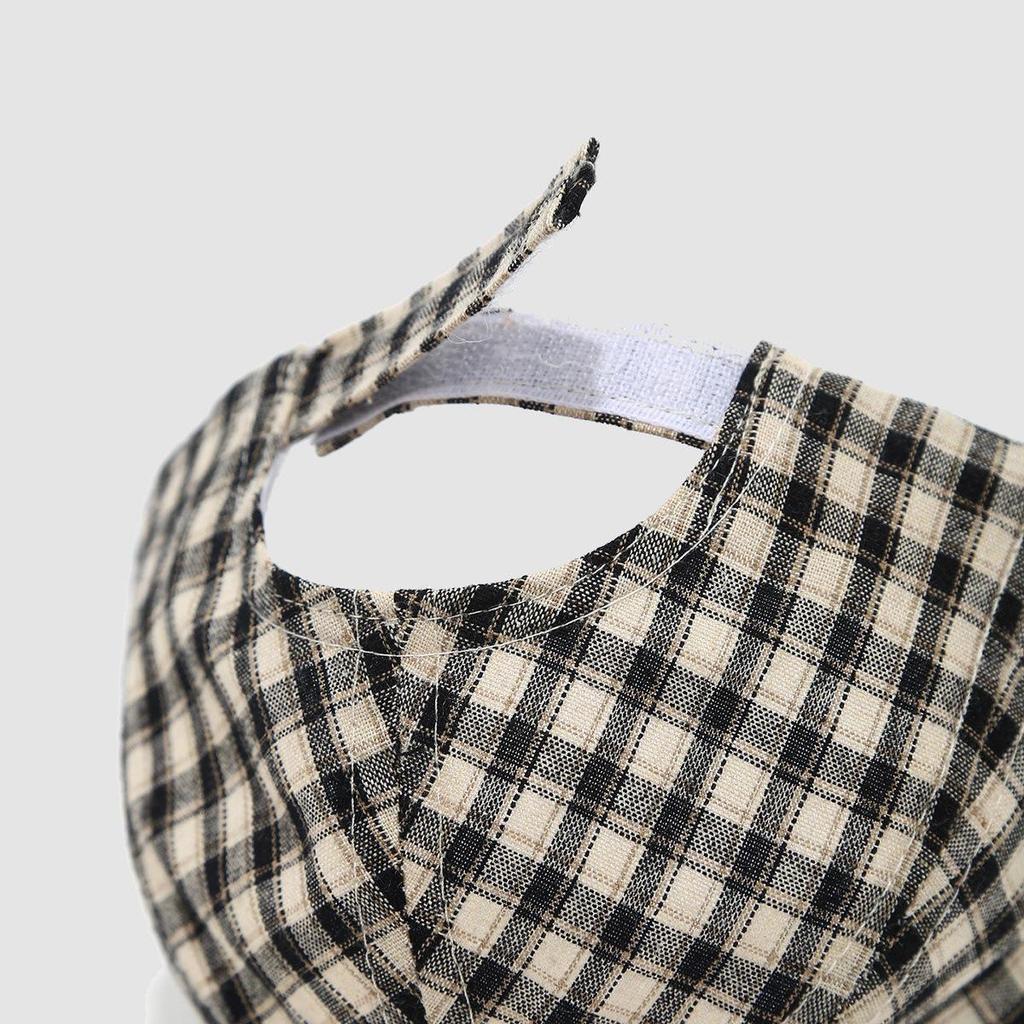 Plaid Unisex Infant Duckbill Baseball Cap - Soft Brim Baby Sun Hat for Spring and Autumn