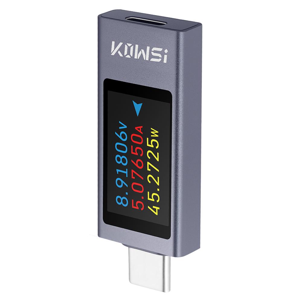 DC 4-30V 0-12A Digital Display DC Voltage Ammeter Power Meter Detector Type-C interface Cell Phone Charger Tester