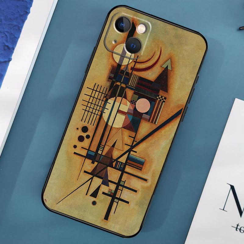 Wassily Kandinsky Abstraktní pouzdro na telefon pro iPhone 15 13 12 11 14 Pro Max Mini X XR XS MAX SE 2020 7 8 Plus Zadní kryt