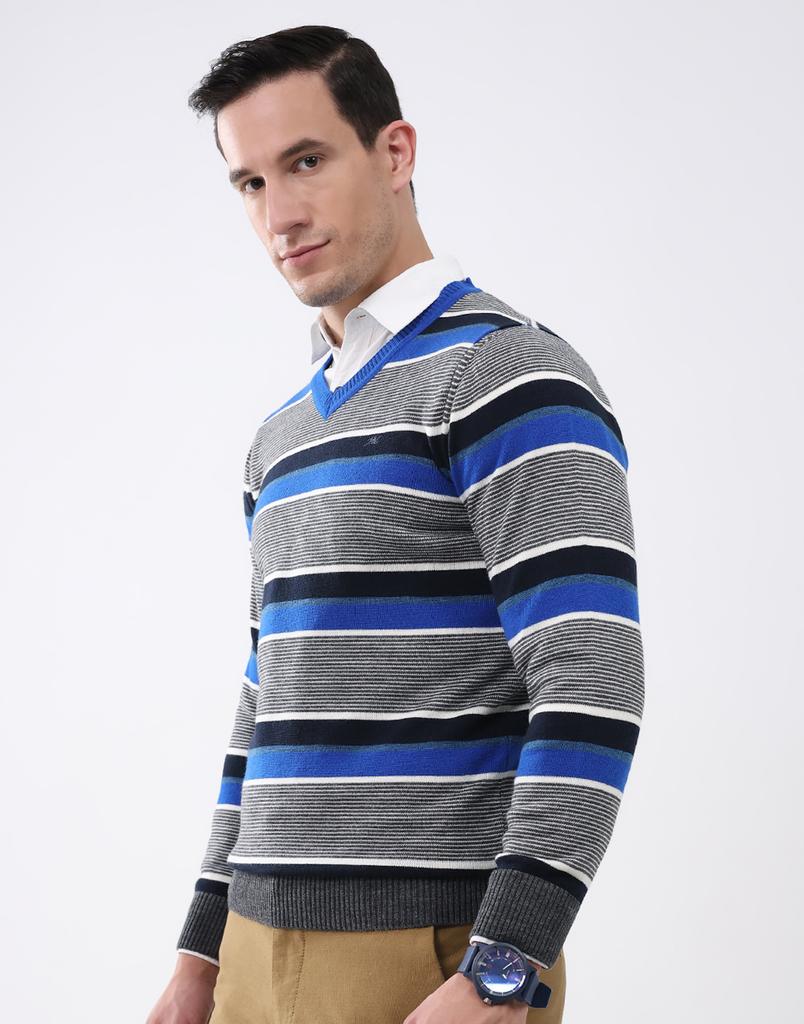 Monte Carlo Men V Neck Full Sleeves Pullover