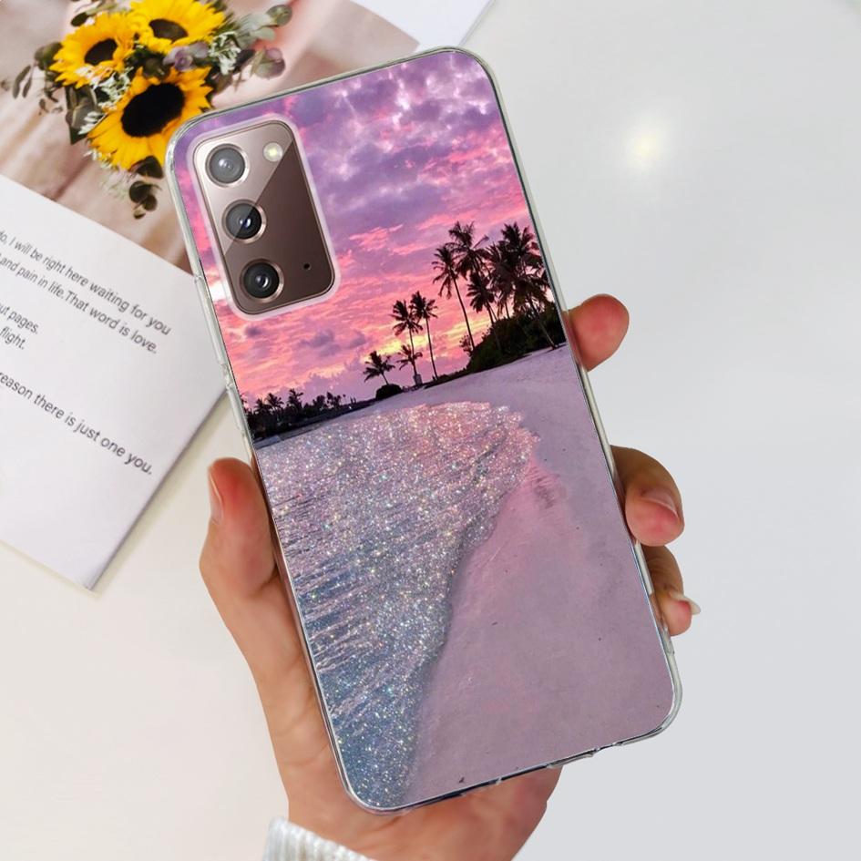 For Samsung Note 20 5G Case SM-N981B Popular Flower Slim Soft Silicone Phone Cover For Samsung Galaxy Note20 Ultra 5G Funda Capa