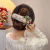Faux Fur Hair Claw Clip for Women, Christmas Tassel Hair Accessories 2025, Winter Duckbill Clip