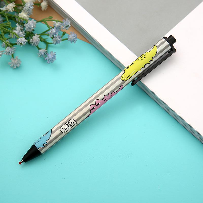 1 Pcs Cartoon Gel Pen Cute Kawaii Animal Stationary School Supplies Black Ink Pen Office Suppliers Gift