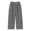 Fashion Girls' Flannel Warm Loose Striped Printed Pants