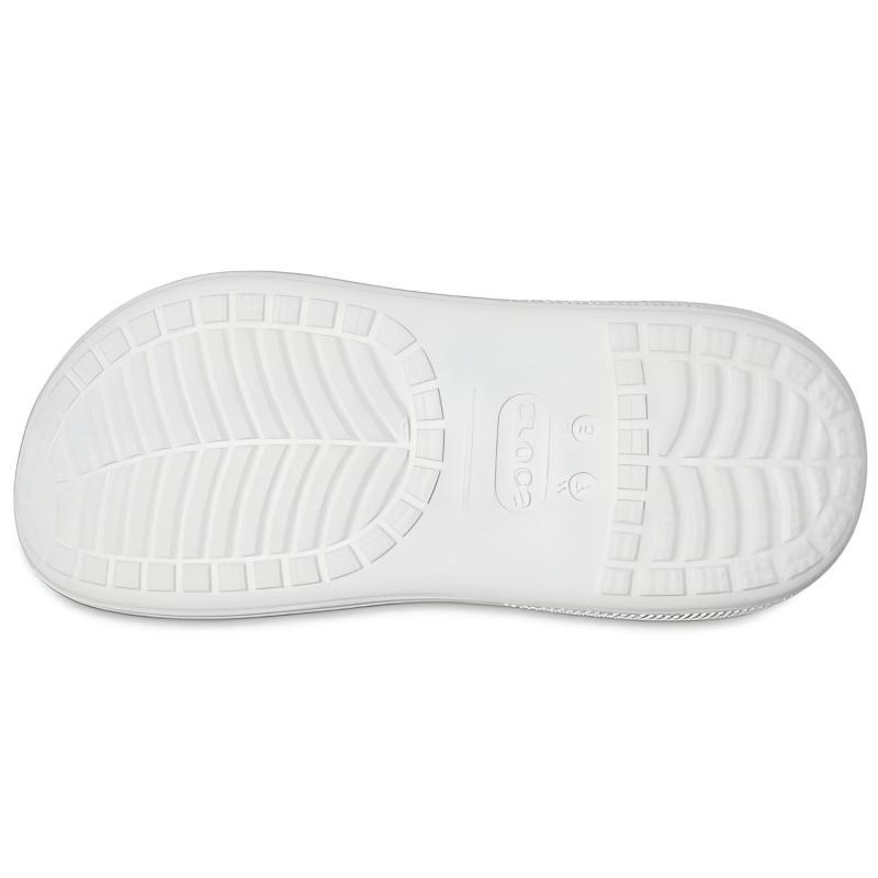 Crocs Crush Clog SIN3A White Peach Elegant Comfortable Hole Shoes Unisex White