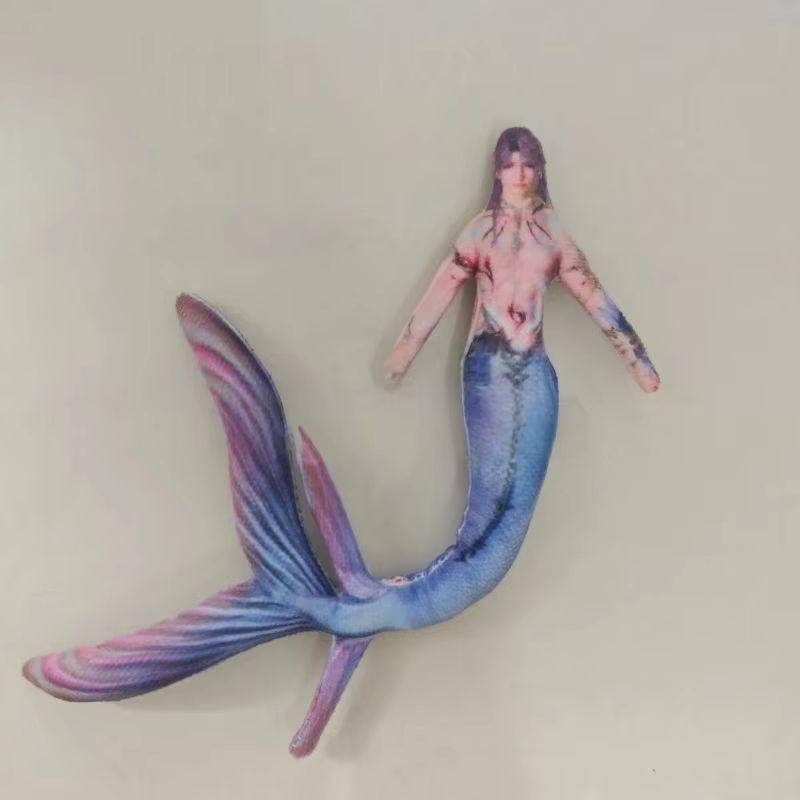 Costume Play Figure Love And Deepspace Lemurian Sea God Wire Skeleton Figure Slender Twistable Animation Design Plush-Filled Figures Present