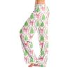 Women's Christmas Print Pants, Casual Pajama Bottoms with No and No Pockets
