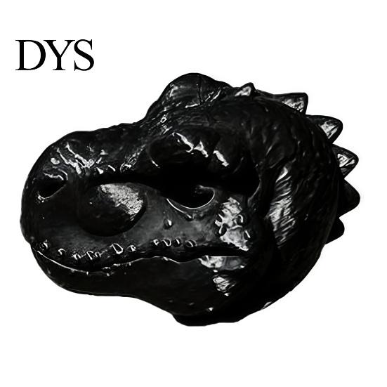 Backyard Paradise Feeding Tool Dinosaur Head Squirrel Feeder, Outside Hanging Funny Dino Face Feeder Face, Garden Wild for Patio Decor Easy Fill