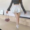 Minisukně Roztomilá sexy baletní jádro elastické společenské šaty s vysokým pasem volánky Patchwork Lolita sukně Krátká korejská sladká Y2K dámské oblečení