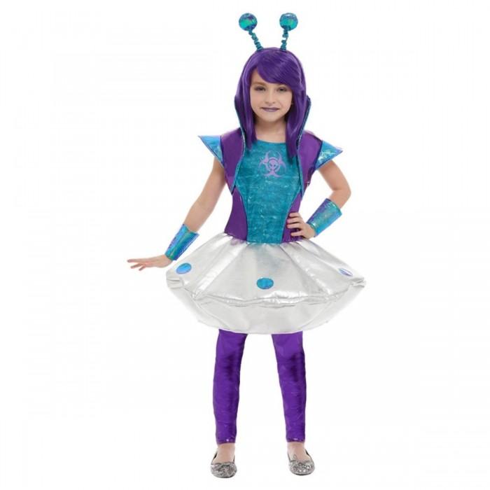 Smiffys Girls Alien Costume Set