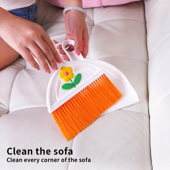 

1 Комплект Удобная ручная щетка Многоразовый настольный пылеудалитель Клетка для домашних животных Мини-метла Мусорный бак Для дома Принадлежности для дома