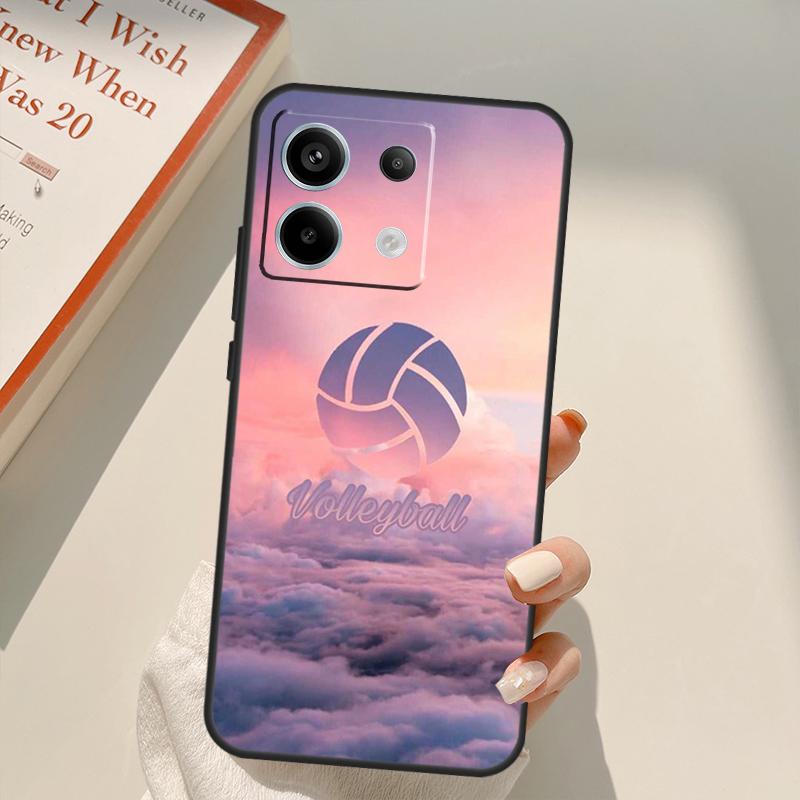 Volleyball Sport Funda For Xiaomi Redmi Note 13 14 9 10 12 11 15 Pro Plus Case For Redmi 15 C 12C 13C 14C 10C