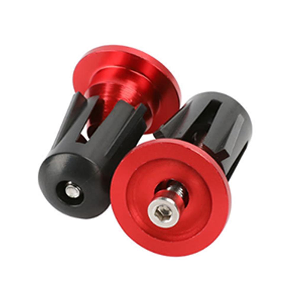 1 Pair Bike Handle Bar End Caps Bicycles Handlebars Bar Grips End Plugs Aluminum Alloy Colorful Bike Handle Bar End Plug