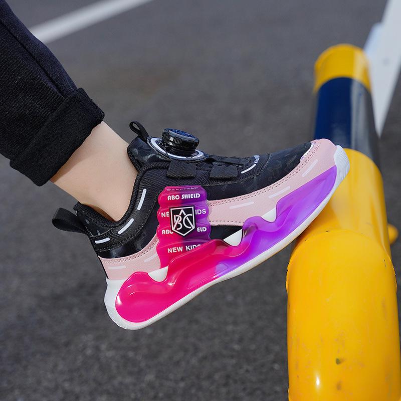 Girls' 2025 Autumn/Winter Cotton Sports Shoes - Thickened, Warm Running Shoes for Medium/Large Children.