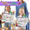 Hedeey Happy 100th Day of School Coloring Posters 100 Days of School Activities Poster for Kids Student Classroom Supplies (40Pcs 11 X 11Inch)