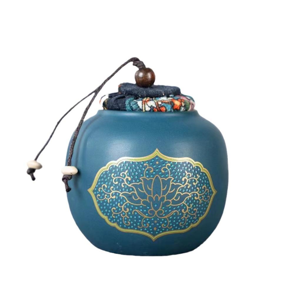 Ceramic Kungfu Tea Set with Canister Porcelain Teaware Portable Travel Tea Set  Business Gifts